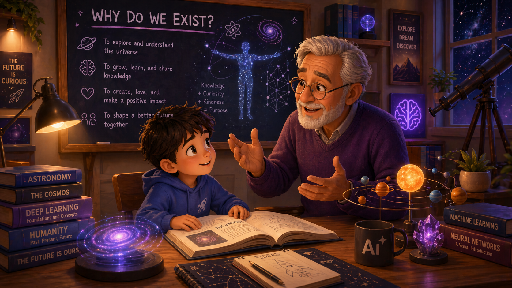 Escena educativa que representa por qué existe The AI Academy