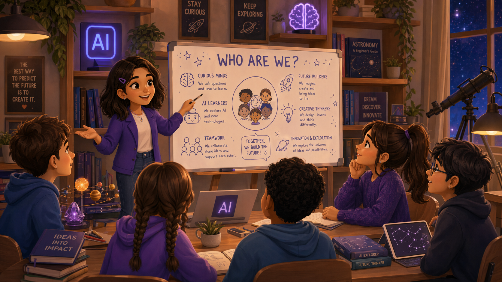 Equipo de The AI Academy explicando quiénes somos